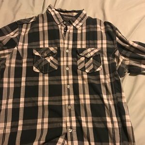 Green Flannel button up